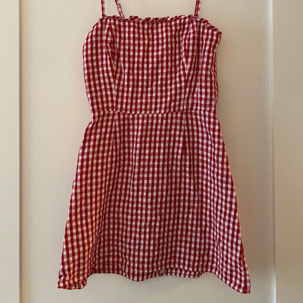 Reformation Checkered Dress